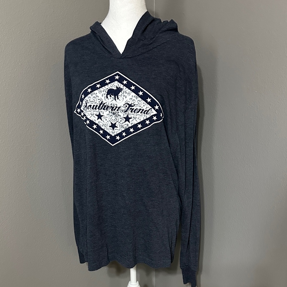 Next Level Apparel Charcoal Graphic Hoodie